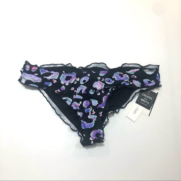 Salt+Cove Animal Print ruffle bikini swim bottom - Picture 4 of 6